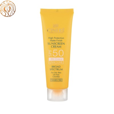 کرم ضد آفتاب بی رنگ سینره مدل Oil Free با +SPF50 مناسب پوست چرب حجم 50 میلی لیتر