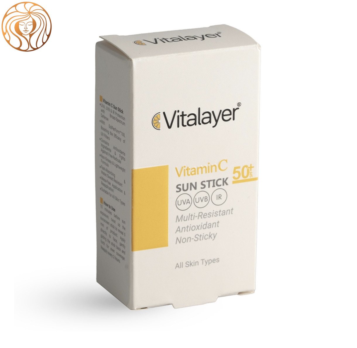 ضد آفتاب استیکی ویتامین سی SPF 50 ویتالیر مناسب انواع پوست