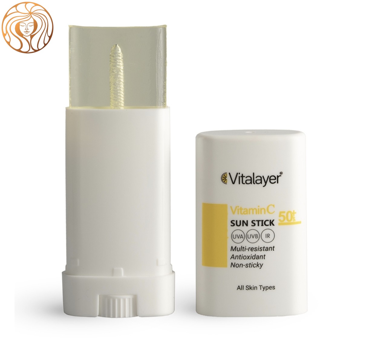 ضد آفتاب استیکی ویتامین سی SPF 50 ویتالیر مناسب انواع پوست