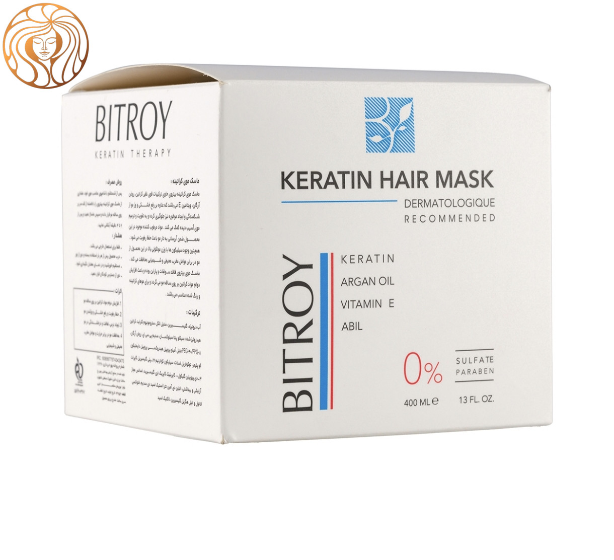 ماسک مو بیتروی مدل Keratin فاقد سولفات حجم 400 میلی لیتر