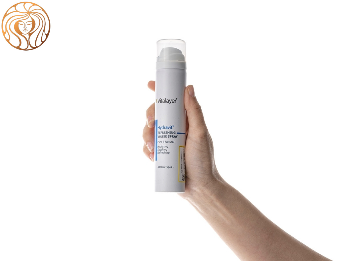 اسپری آب ویتالیر مدل Hydravit مناسب انواع پوست حجم 75 میلی لیتر