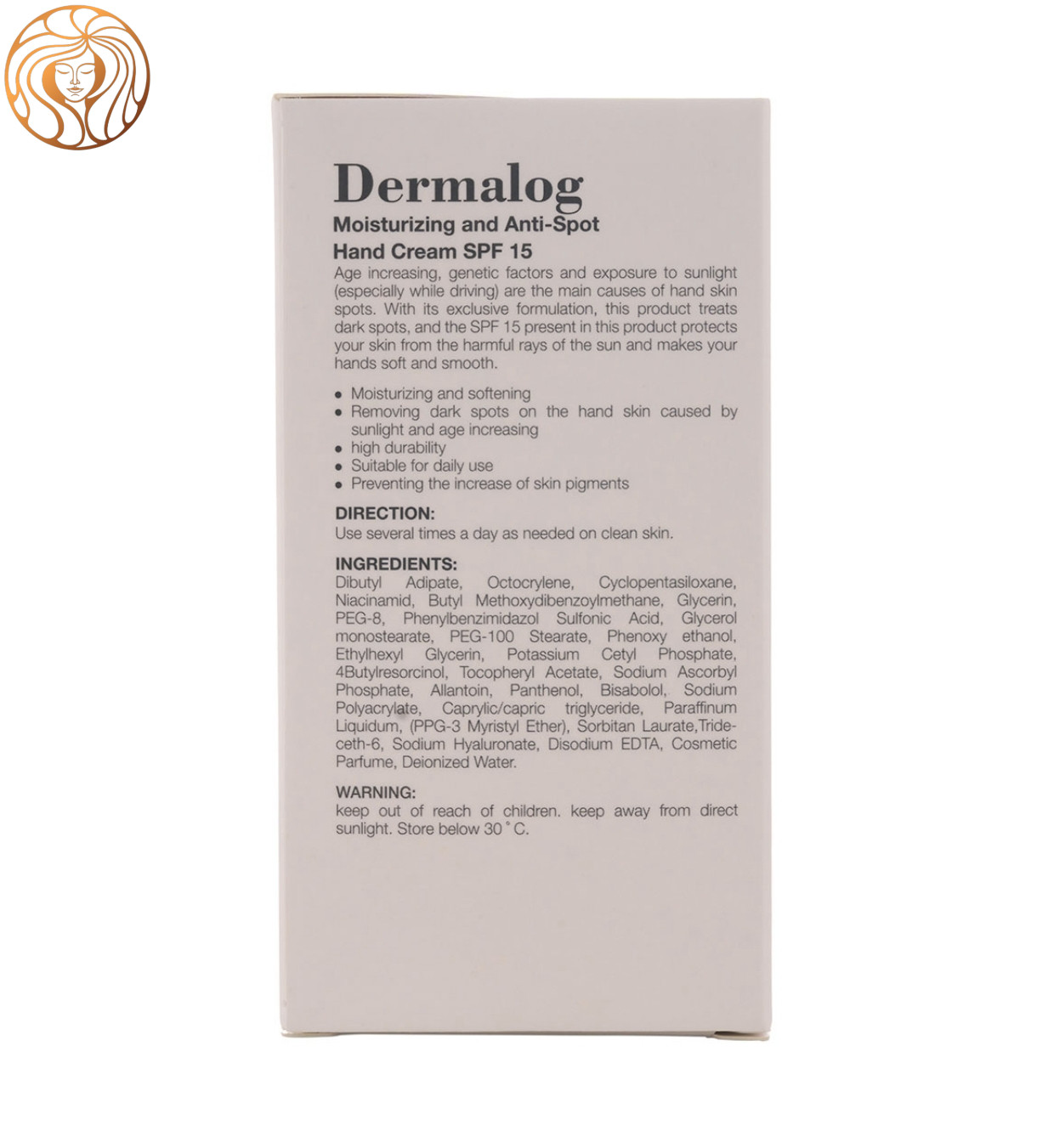 کرم دست درمالوگ حاوی مرطوب کننده و ضد لک با spf15 حجم 50 میلی لیتر