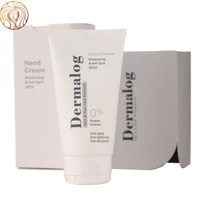 کرم دست درمالوگ حاوی مرطوب کننده و ضد لک با spf15 حجم 50 میلی لیتر