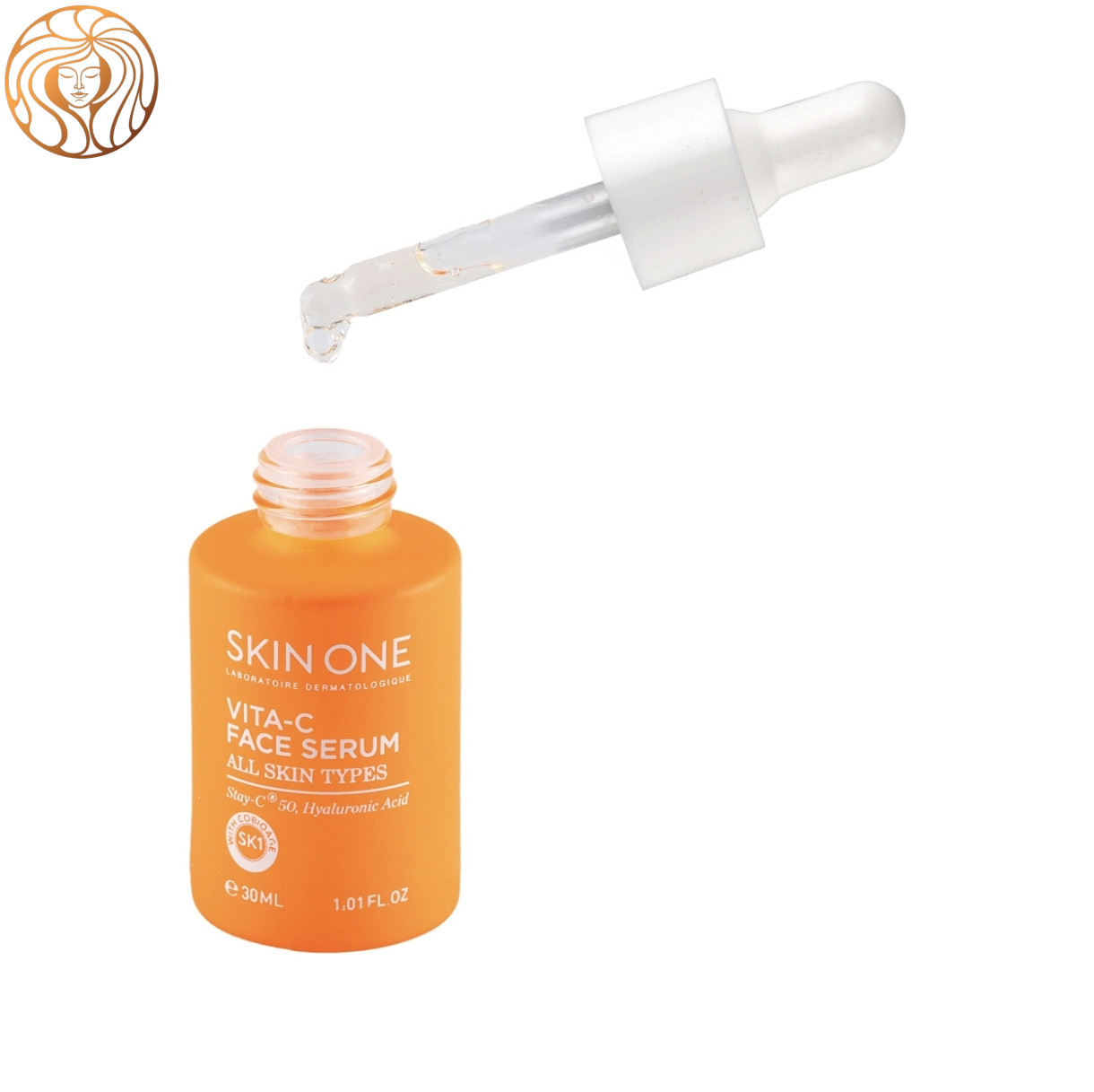 سرم صورت مدل Vit C مناسب انواع پوست حجم 30 میلی لیتر اسکین وان