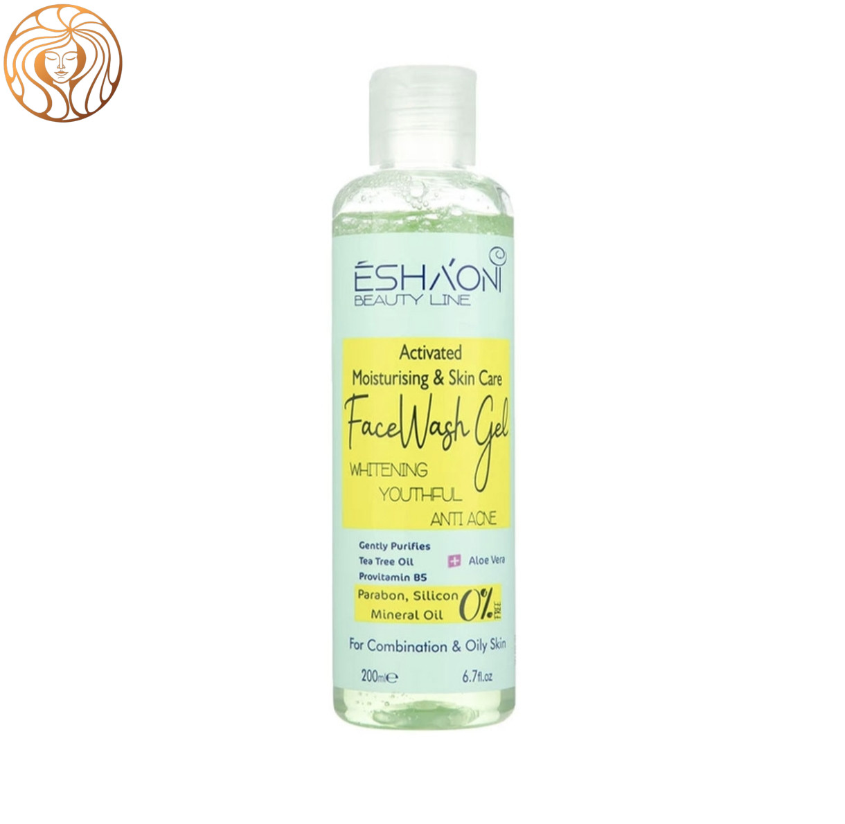 ژل شستشو صورت اشااونی مدل Aloe Vera مناسب پوست چرب و آکنه دار حجم 200 میلی لیتر