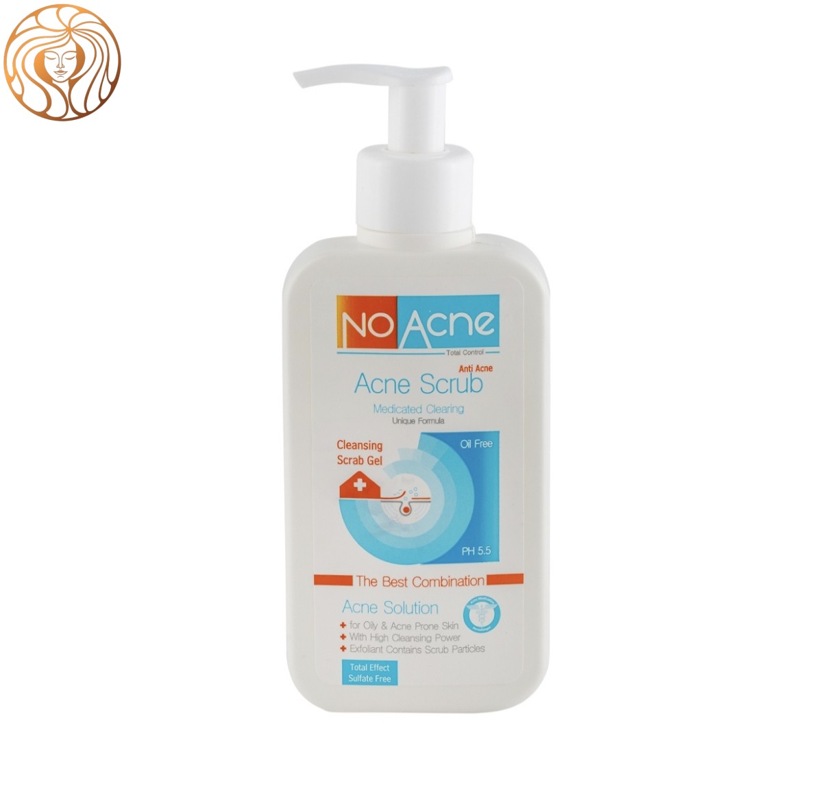 ژل اسکراب لایه بردار نوآکنه مدل Acne Solution مناسب پوست چرب و جوش دار حجم 235 میلی لیتر