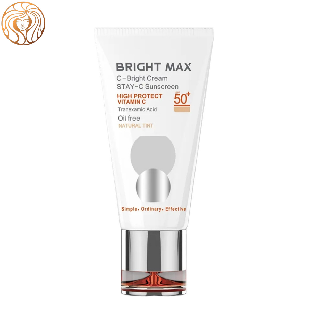 کرم ضد آفتاب رنگی برایت مکس دارای SPF50 حاوی ویتامین C حجم 50 میلی لیتر