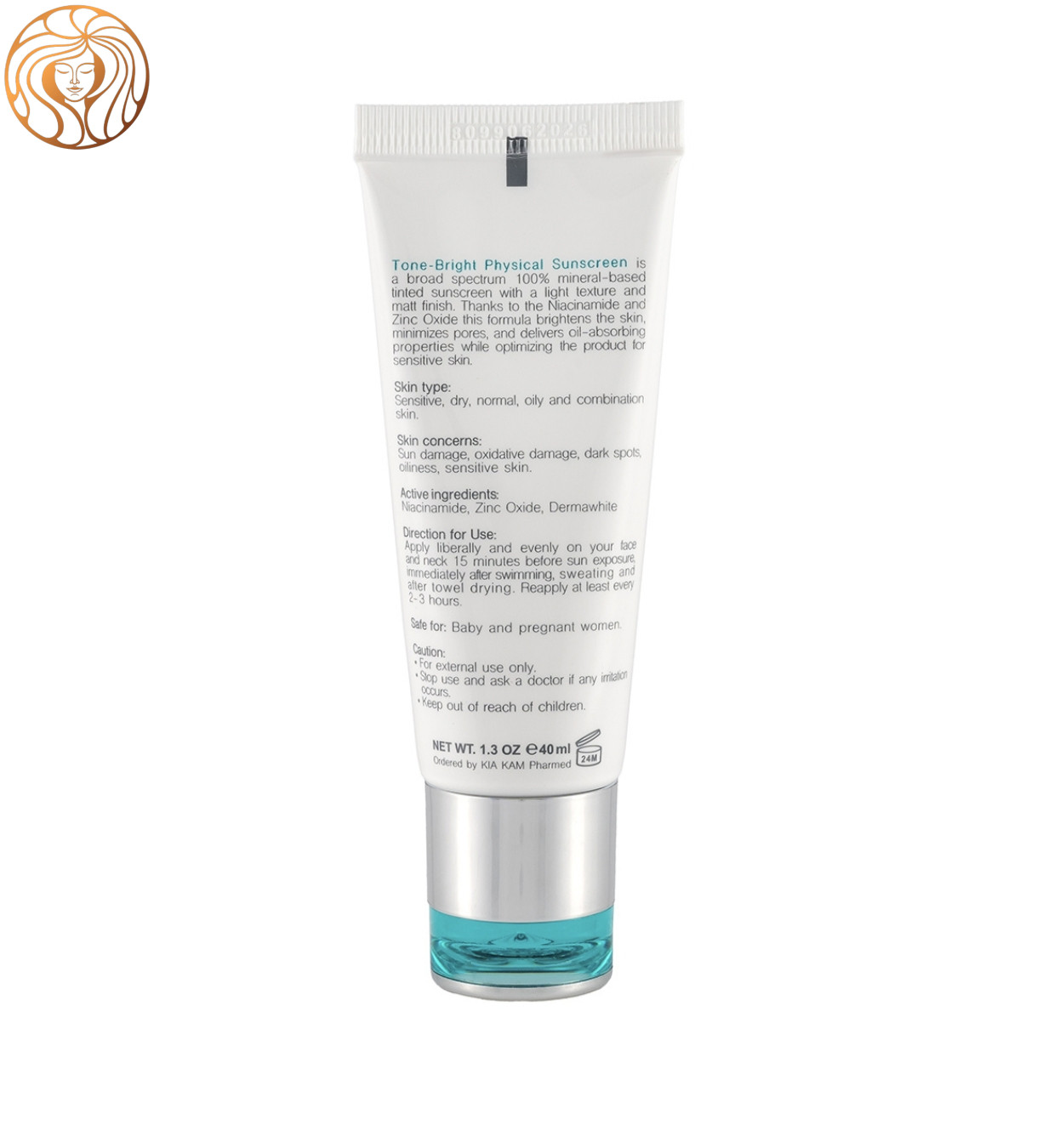 ضد آفتاب فیزیکال رنگی برایت مکس مدل Tone Bright با SPF 50 حجم 40 میلی لیتر