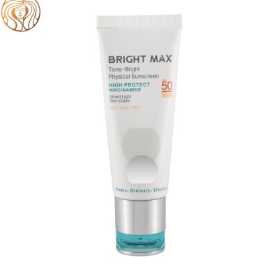 ضد آفتاب فیزیکال رنگی برایت مکس مدل Tone Bright با SPF 50 حجم 40 میلی لیتر